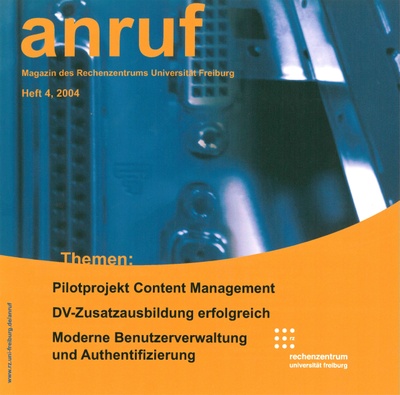 Titelseite anruf 2004/04